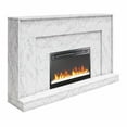 thumbnail image 6 of Liberty Mantel Fireplace, White Faux Marble, 6 of 11