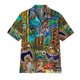 thumbnail image 3 of Camisas hawaianas con estampado 3D de Tiki Moai para hombre, ropa vintage, blusas con gráficos de calaveras de terror y civilización, camisas casuales de playa Y2k, 3 of 4