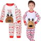 thumbnail image 1 of Conjuntos de pijamas de Navidad para niños, ropa de dormir a rayas para bebés, ropa de dormir de algodón para niños pequeños, ropa de Año Nuevo, 1 of 4