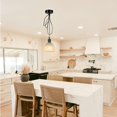 thumbnail image 4 of Kiven Vintage Pendant Light,Black Ceiling Light Plate Light Fixture Canopy with Convenient Outlet, Convert Hardwired to a Plug-In Outlet lighting for Renter and Old House Improvement TB1151, 4 of 7