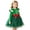X008-Green, variant on Girls Holiday Party Dresses with Glitter Star Print Long Sleeve Crew Neck Cute A-Line Tulle Dress for Christmas and Birthday 5-6 Years