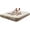 Brown, variant on Pongee Fabric  Air Mattress with Self-Stop   in Pump, 15.8" Thicken Deluxe Blow Up Mattress , 2-Min  Inflatable Airbed for , Camping, Guests, Travel