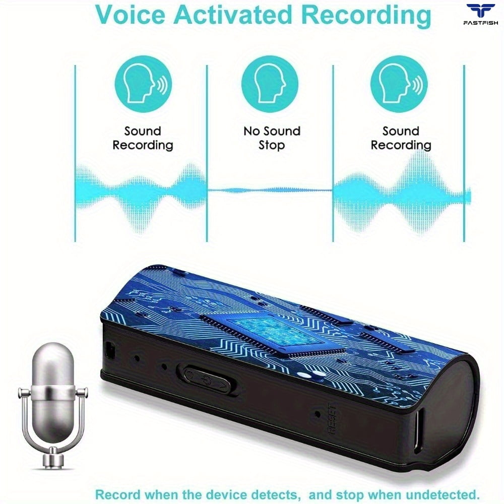 General 32 GB Voice Activated Audio Recorder with Microphone 40 Days Continuous Recording Noise Reduce
