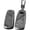 Short-keychain-grey, variant on Key Fob Cover Compatible with Fit for Audi A4 A4L A5 A6 A7 A8 Q5 Q7 R8 RS Q3 RS4 RS5 RS7 S4 S5 S6 S7 S8, Metal Frame Key Shell, Keychain Case Holder Protector,Long-keychain-black