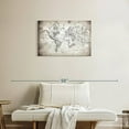 thumbnail image 2 of Elephant Stock Simple World Map Wall Art - Horizontal Canvas Wall Art - Home Office Wall Decor - Map Canvas - Beige And White Decor - 30" x 20", 2 of 8