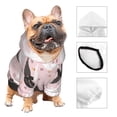 thumbnail image 3 of Fotbe Swan And Flowers2 Sudadera con Estampado para Perros Pequeños – Suéter con Capucha para Mascotas, Tela Suave de Forro Polar con Bolsillo-XX-Large, 3 of 7