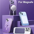 thumbnail image 3 of Plating For Magsafe Magnetic Phone Case For iPhone 16 15 14 13 12 11 Pro Max Plus Wireless Charging With Lens Protector Cover Dark Purple For iphone 11 Pro, 3 of 6