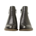thumbnail image 4 of kensie Women's Black Leather Ghita Short Ankle Boots 8.5, 4 of 4