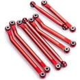 thumbnail image 6 of RCLIONS Higher Extra Clearance Links Set Linkage for TRX4M Upgrades 1/18th RC Crawler Car Parts (Red), 6 of 8