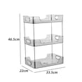 thumbnail image 4 of destyer Cosmetic Storage Rack Organizer Shelf for Kitchen Home Pantry Countertop Gray, 4 of 9