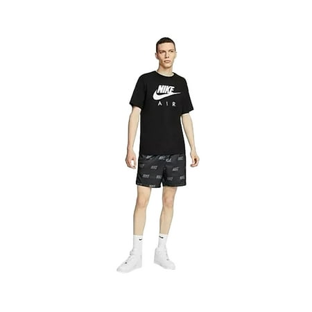 Nike Sportswear Allover Print Woven Mens Active Shorts Size Xxl Color: Black/Grey