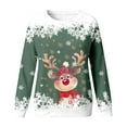 thumbnail image 4 of Christmas Sweater Boys Girls Knit Santa Reindeer Holiday Crewneck Xmas Sweaters for School Party Jumper, 4 of 4