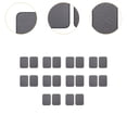 thumbnail image 6 of yotijay 10Pcs Hook and Loop Strips with Adhesive Hook and Loop Tape for Mats Curtain Gray, 6 of 9