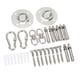 thumbnail image 2 of Kit De Perchas Para Columpio, Anillo De Rotación, Acero Inoxidable 304, Placa Fija Silenciosa, Kit Para Colgar Hamaca, Flexible Para Gimnasia ANGGREK Hammock Hanging Kit, 2 of 8