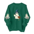 thumbnail image 3 of PNTUTB Halloween Sweatshirt for Women Long Sleeve Crew Neck Pullover Top Cute Print Casual Comfort Loose Fall Trendy Sweatshirts, 3 of 7