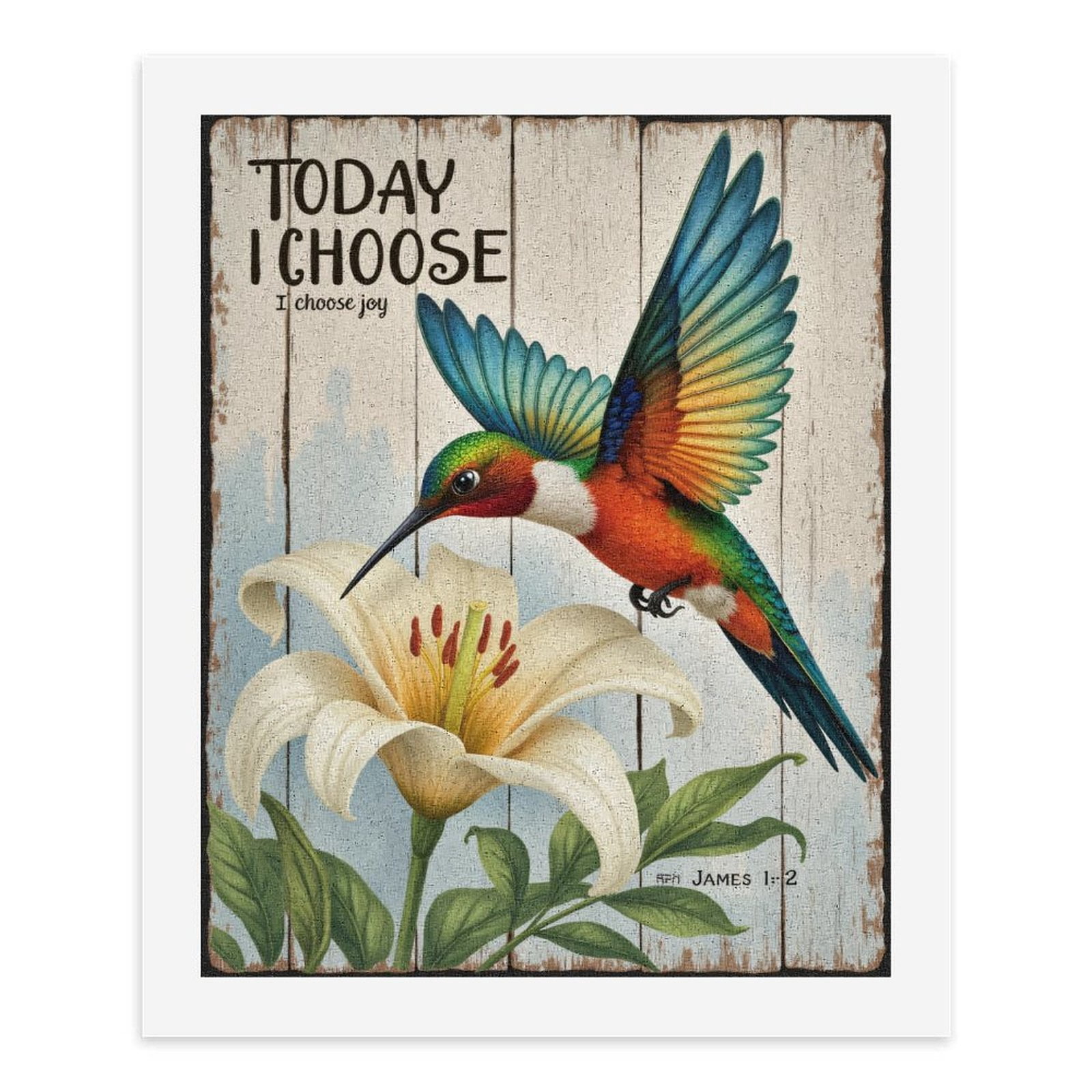 Paint By Numbers Kit for Adults Beginner - DIY Hummingbird Flower Art Inspiration Canvas Painting Kits for Adults, Frameless Paint By Number for Adults for Home Wall Decor 16x20 Inch