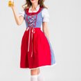 thumbnail image 4 of Vestido de poliéster con estampado bordado para mujer, para festivales, cosplay y sirvientas, 4 of 6