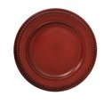 thumbnail image 1 of Holiday Time 13-Inch Distressed Charger Red, 1 of 2