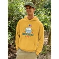 thumbnail image 2 of Independence Day Burger Hoodie Men -Image by Shutterstock, Male Medium, 2 of 4