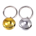 thumbnail image 5 of 12 cascabeles pequeños para mascotas, cuentas sueltas, cascabeles para mascotas, gatos, cachorros, perros, campanas para collar, fiesta de Navidad, accesorios para manualidades (dorado+plata, 14 mm), 5 of 5