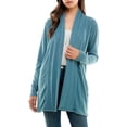 thumbnail image 5 of Mint Plus Pink- Women's Casual Lightweight Open Front Cardigans with Pockets and Soft Basic Drape Long Sleeve Sweater, 5 of 5