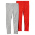 thumbnail image 2 of Carter's Leggings pour Bébés Filles Lot de 2, Rouge/gris, 3 Mois, 2 of 2