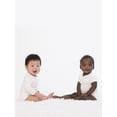 thumbnail image 4 of Little Star 100% Organic Cotton 5 Pack White Bodysuit Short Sleeve, 4 of 7