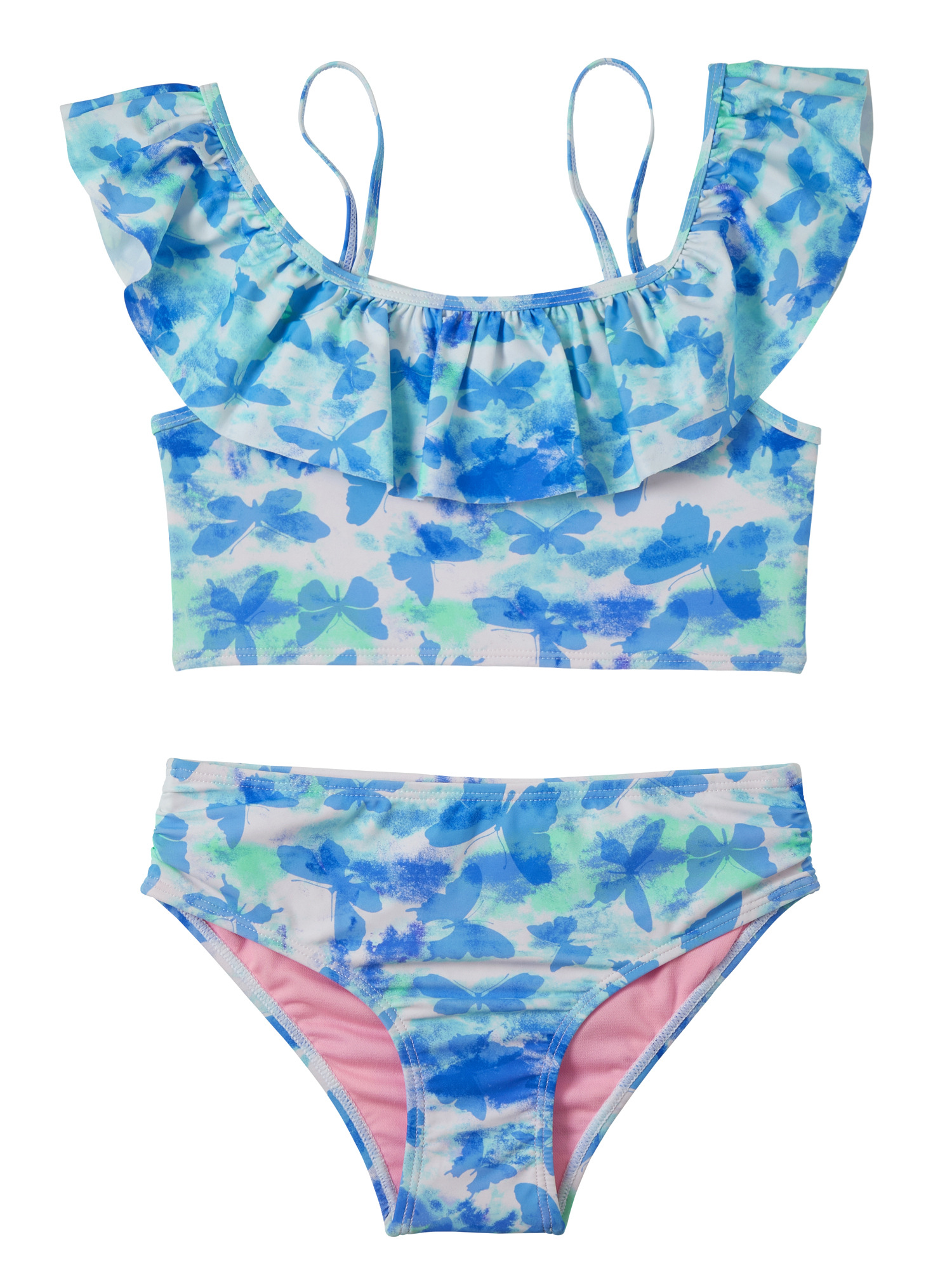 パネル Toddler Kids Baby Girls Butterfly Tow Piece Bikini Swimwear Swimsuit  Beachwear for 3-7 Years 並行輸入品 通販