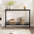 thumbnail image 3 of NEILA 5.9" Slim Sofa Table, 2 Tier Narrow Console Table with Adjustable Shelf, Space-Saving Behind Couch Table for Living Room, Entryway, Hallway, and Foyer,Black, 3 of 7
