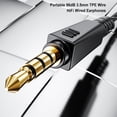 thumbnail image 4 of Seitruly Auriculares con cable, portátil, 96dB, 3,5mm, conector , cubierta de silicona, gancho para la oreja, auriculares internos para Type3 NO3, 4 of 6
