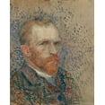 thumbnail image 2 of van Gogh, Vincent 26x31 White Modern Wood Framed Museum Art Print Titled - Self-portrait, 2 of 4