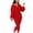Red, variant on Up to 65% off SEMPAI Women's Solid Color Bottoming Shoulder Zipper Fashion Casual Jumpsuits Jumpsuits Clearance