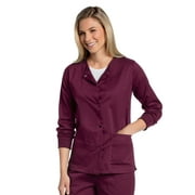 Landau All Day Women's Two Pocket Snap Front Scrub Jacket, Style 3507