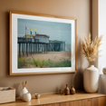 thumbnail image 4 of Ocean City Fishing Pier 01 - Ocean City Maryland Photography Oak Framed Wall Art Print 24 x 36 inches, 4 of 6
