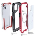 thumbnail image 3 of Funda Ghostek Atomic para iPhone 13 Aluminio Transp Roja MagSafe, 3 of 9