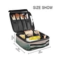 thumbnail image 3 of FORMRS Travel Makeup Bag Large Capacity Train Case Cosmetic Organizer with Adjustable Dividers, Mountains at Dawn, 3 of 8