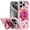 10, variant on For iP15 Pro Max Metal Diamond CD Pattern Design Matte Finished Hybrid with Rotational Ring [Car Mount Friendly] Case - Cats