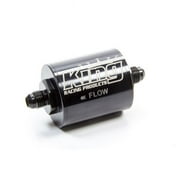 King Racing Products 4300 6 AN Stainless Fuel Filter Short