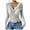 White, variant on Women's Lace Long Sleeve Top Deep V-Neck Sheer Mesh Bodysuit for Casual Date Night Wear(Black, XXL)