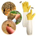 thumbnail image 4 of 2 pares de guantes de apicultor gruesos de piel de cabra, 4 of 5