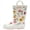 Soft Painted Floral, variant on Girl Rain Boots, Soft Painted Floral, 5 Toddler