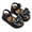 Z2 Black, variant on Toddler Girls Summer Sandals - Black-White Bow Lightweight Breathable Sole Footwear for Outdoor Casual Walking,7-7.5 Years