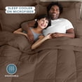 thumbnail image 4 of Bare Home 7-Piece Bed-in-a-Bag - King, Cocoa with Cocoa Sheet Set, 4 of 10