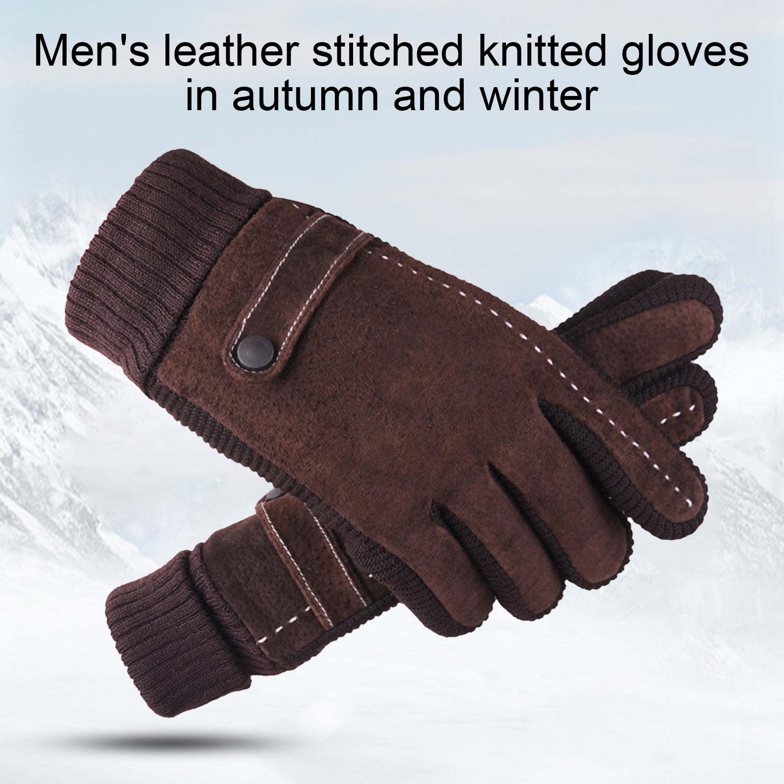1 Pair Unisex Winter Touch Screen Gloves  Glove Stretch Leather Warmer Gift Hot 