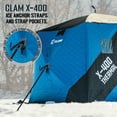 thumbnail image 4 of CLAM X-400 Portable 4 Person 8' Pop Up Ice Fishing Thermal Hub Shelter Tent, 4 of 10