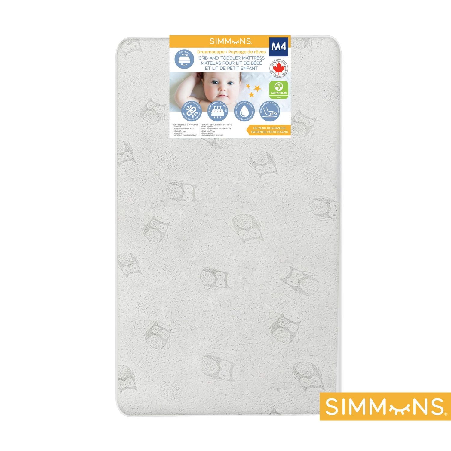Simmons Dreamscape Crib Mattress, Stage Extra Firm Support