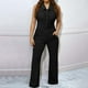 thumbnail image 2 of Mono sin espalda liso para mujer: mono sin tirantes con cremallera, poliéster y spandex, estilo urbano para verano/otoño, ocasiones informales y fiestas, 2 of 5