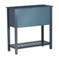 thumbnail image 6 of Linon Krista 4-Drawer Beadboard Console Table with Shelf, Antique Navy, 6 of 20