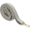 thumbnail image 1 of Leather Purse Strap Replacement Crossbody, 27.6-51.2 Inch Adjustable Bag Straps for Women Crossbody Bags Shoulder Handbag, Light Gray, 1 of 5