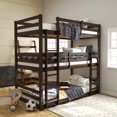 thumbnail image 6 of Campbell Wood Triple Twin Convertible Bunk Bed, Espresso, 6 of 12